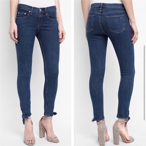 Rag & Bone Stevie Ankle Tie Hem Jean Low Rise